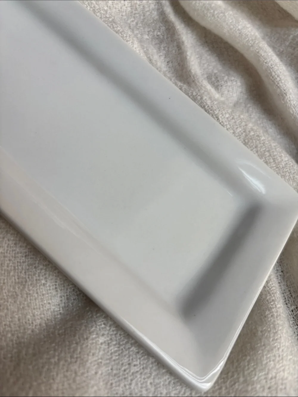 Sur La Table White Everyday Porcelain Serving Trays - Set of 2
